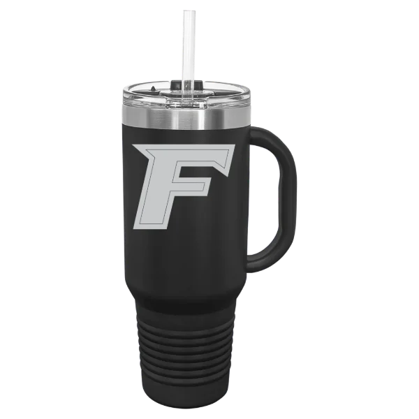 Fairfield University Polar Camel 40 oz. Travel Mug with Snap Lid & Straw