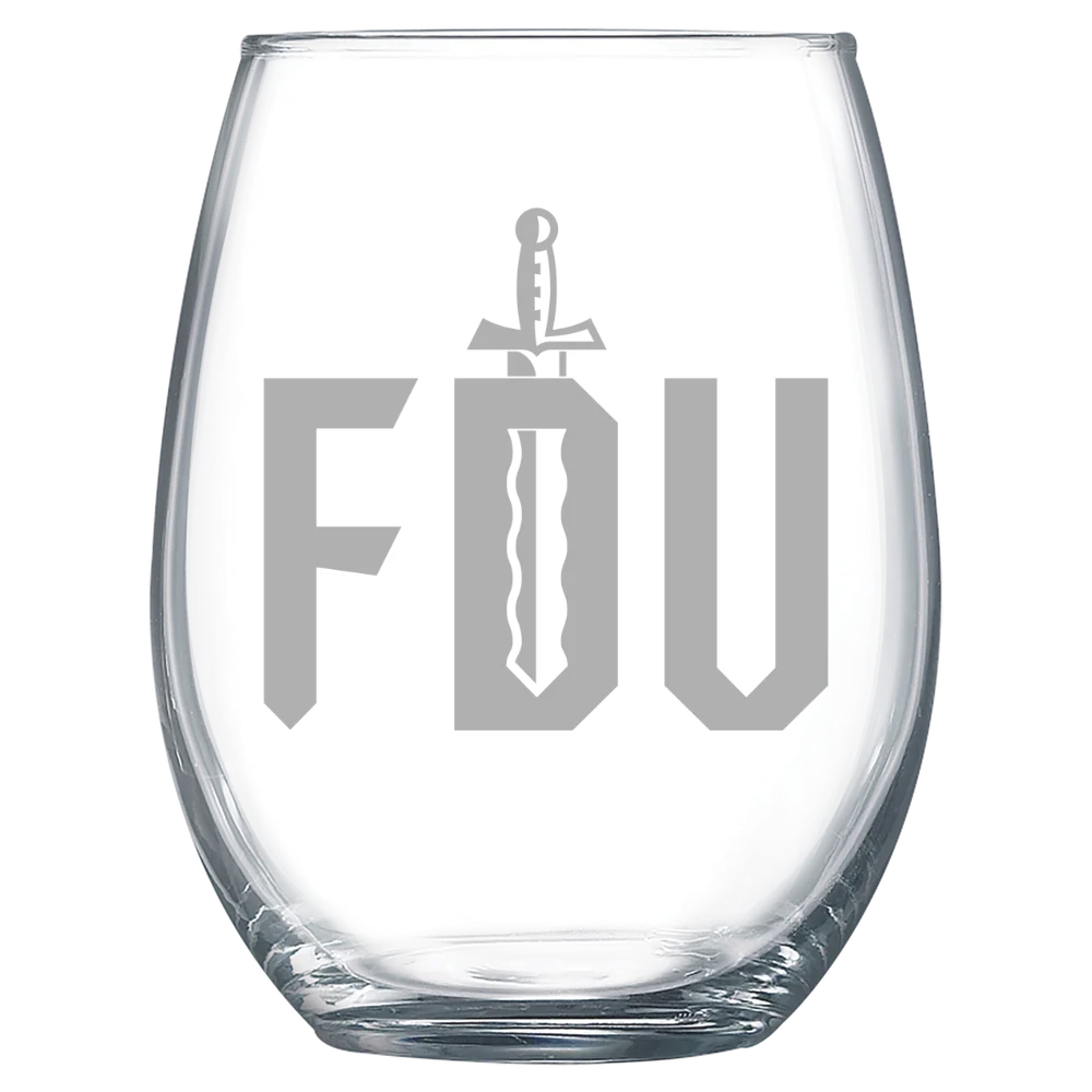 Fairleigh Dickinson University, Metropolitan Campus Polar Camel 15 oz. Stemless Wine Glass