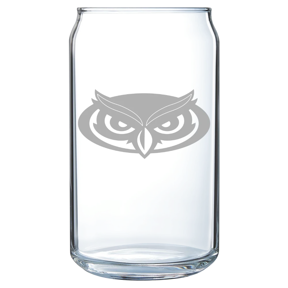 Florida Atlantic University Polar Camel 16 oz. Can Glass