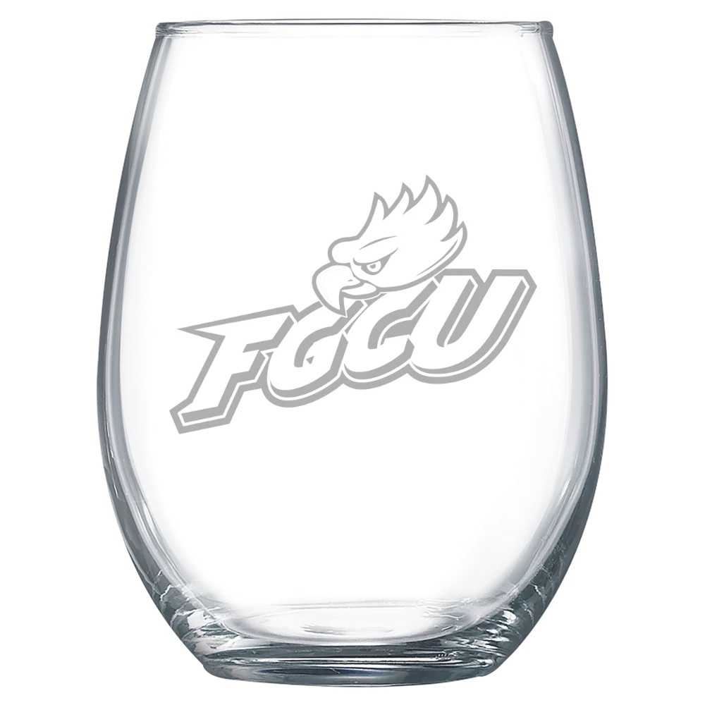 Florida Gulf Coast University Polar Camel 15 oz. Stemless Wine Glass