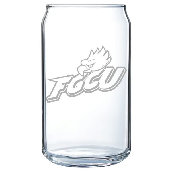 Florida Gulf Coast University Polar Camel 16 oz. Can Glass