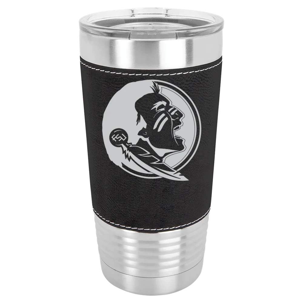Florida State University Polar Camel 20 oz. Leatherette Grip Tumbler with Standard Lid