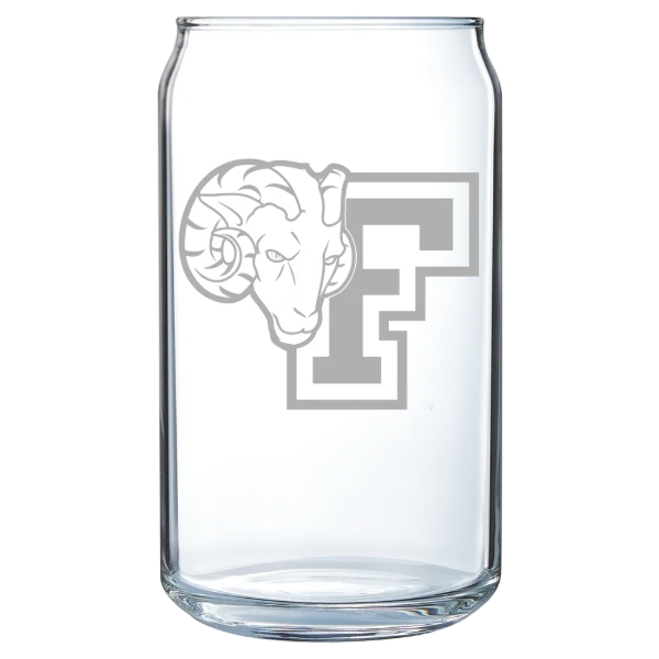 Fordham University Polar Camel 16 oz. Can Glass