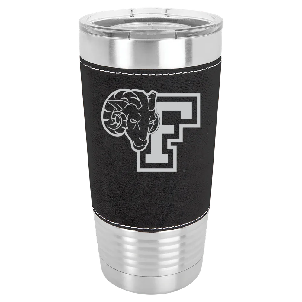 Fordham University Polar Camel 20 oz. Leatherette Grip Tumbler with Standard Lid