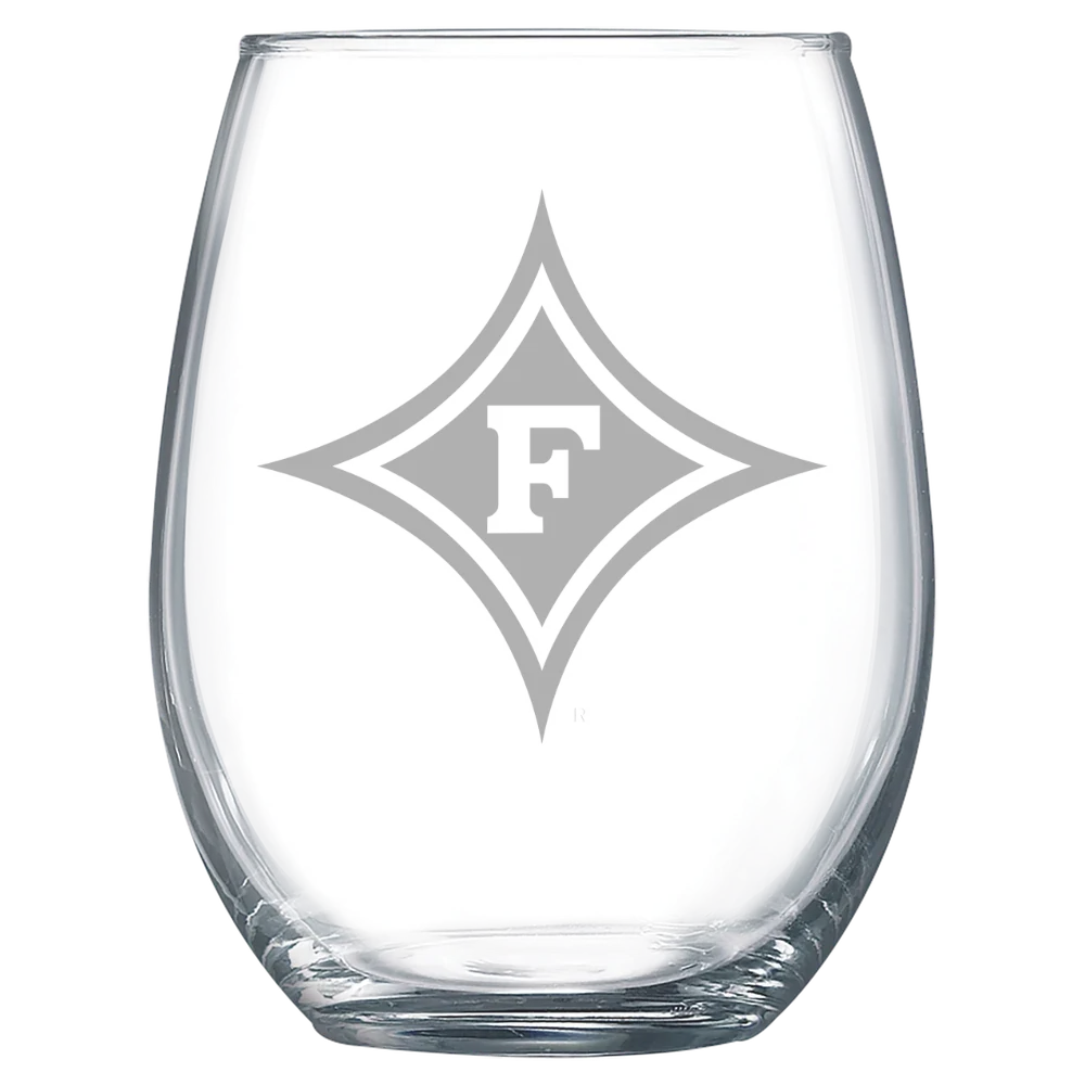 Furman University Polar Camel 15 oz. Stemless Wine Glass