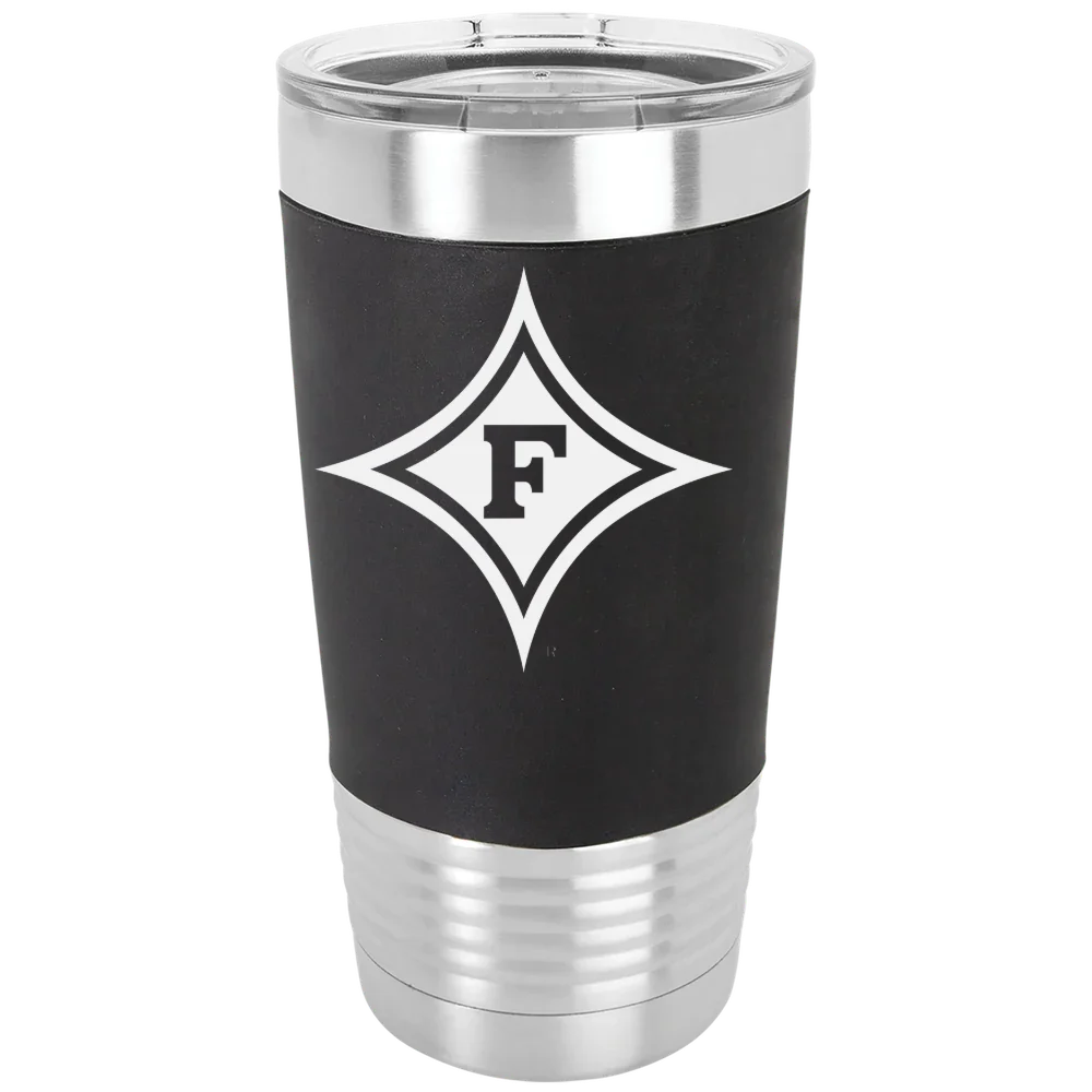 Furman University Polar Camel 20 oz. Silicone Grip Tumbler with Standard Lid