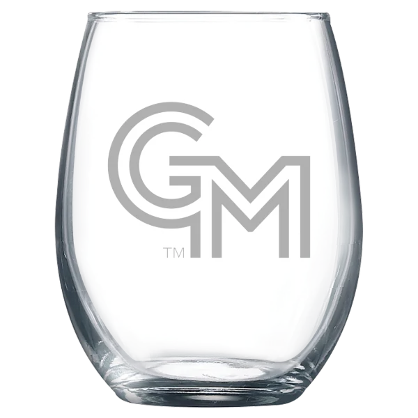 George Mason University Polar Camel 9 oz. Stemless Wine Glass