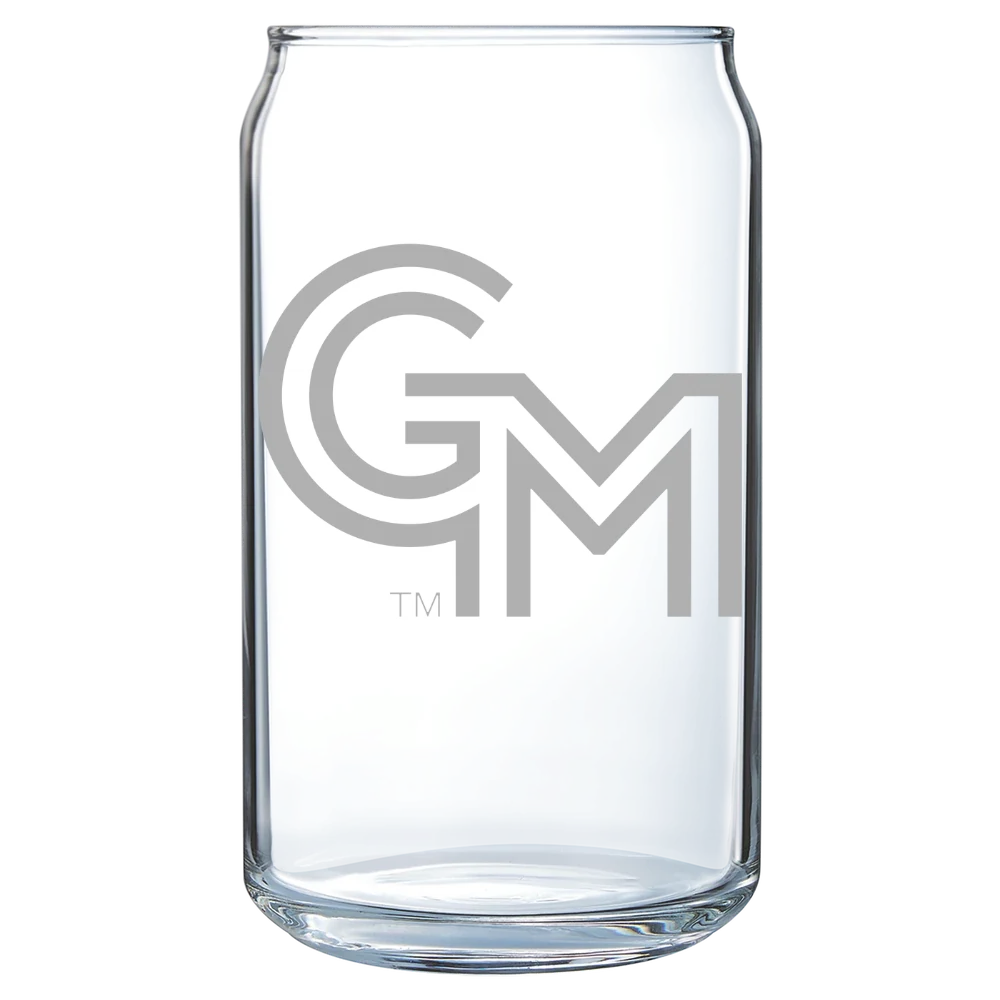 George Mason University Polar Camel 16 oz. Can Glass