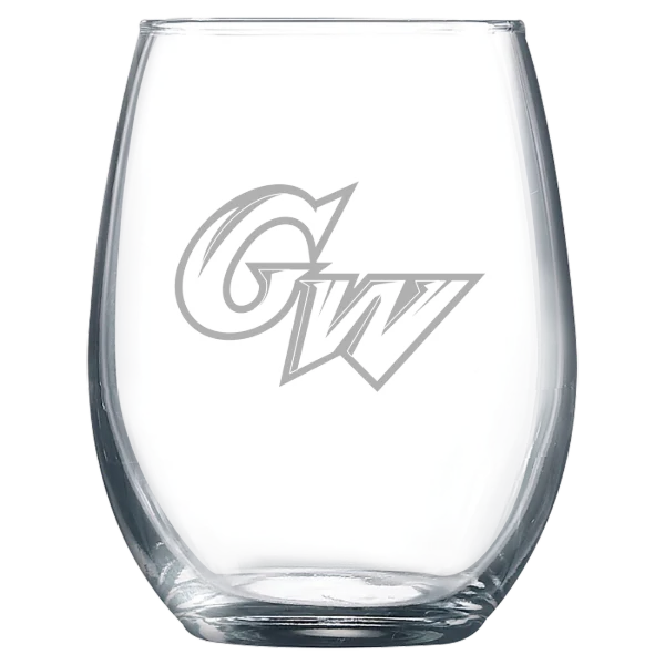 George Washington University Polar Camel 9 oz. Stemless Wine Glass