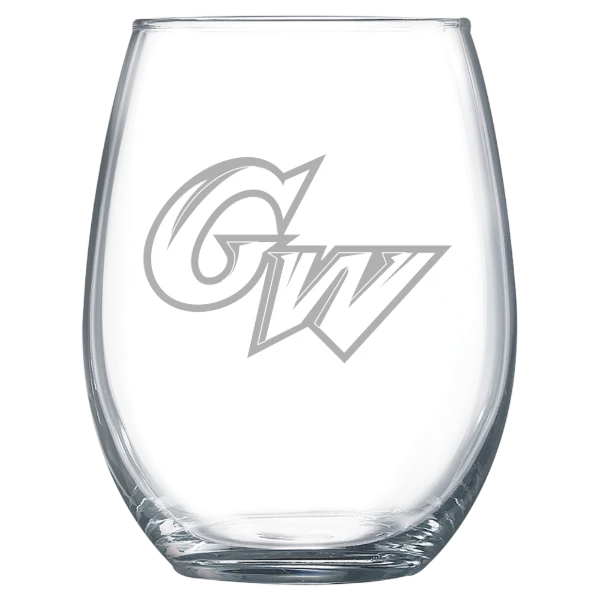 George Washington University Polar Camel 15 oz. Stemless Wine Glass