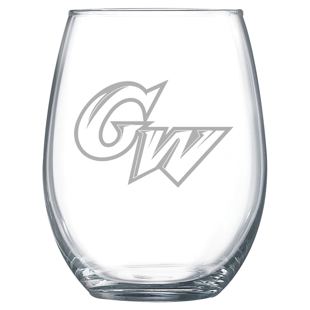 George Washington University Polar Camel 15 oz. Stemless Wine Glass