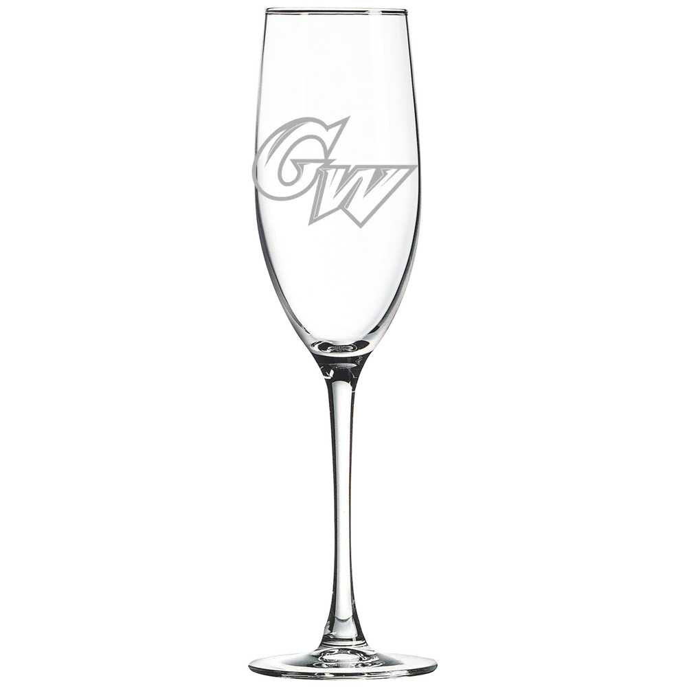 George Washington University Polar Camel 8 oz. Champagne Flute