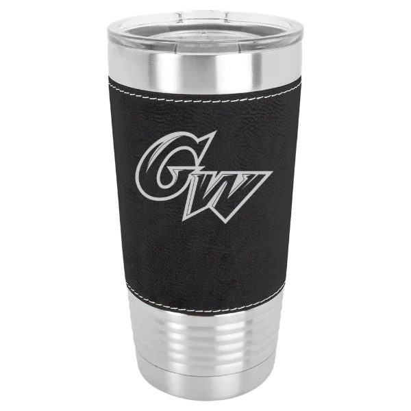 George Washington University Polar Camel 20 oz. Leatherette Grip Tumbler with Standard Lid