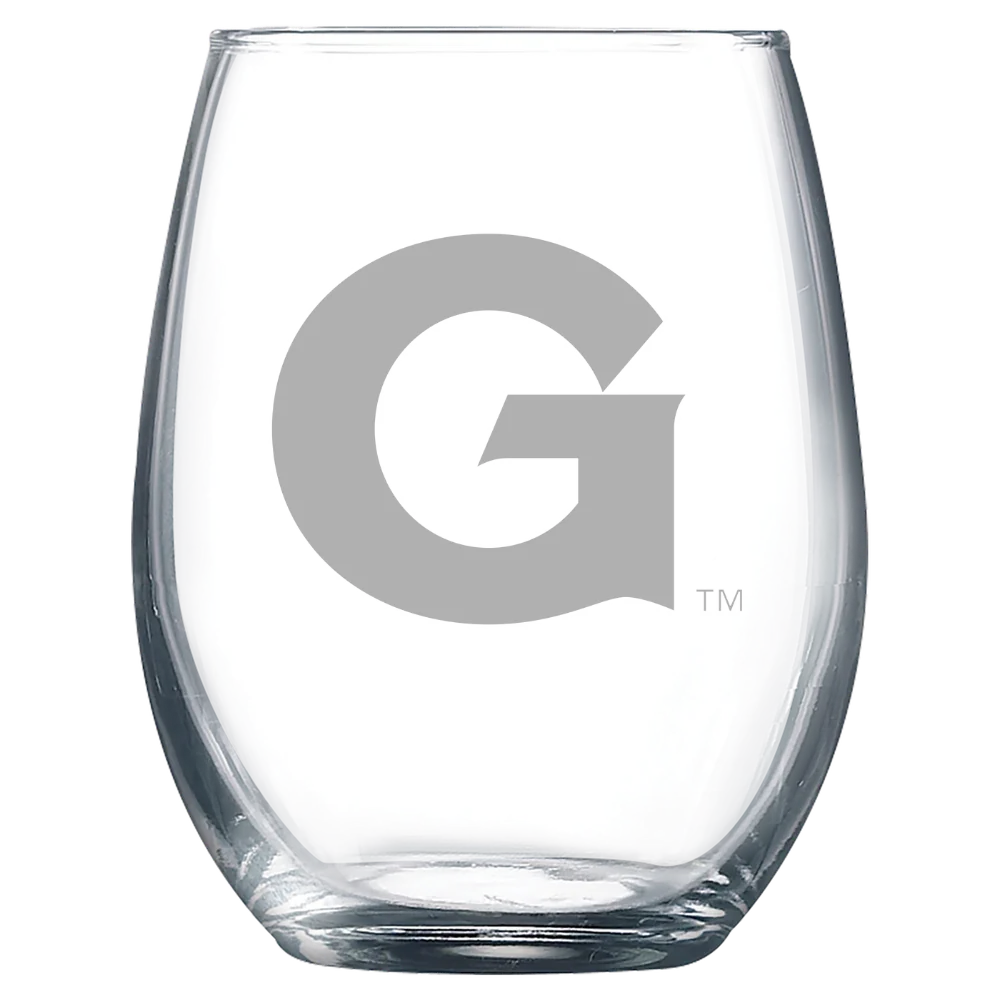 Georgetown University Polar Camel 9 oz. Stemless Wine Glass