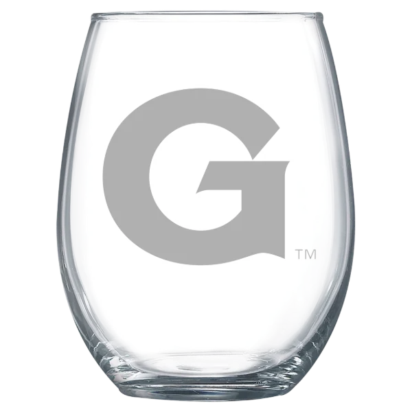 Georgetown University Polar Camel 15 oz. Stemless Wine Glass