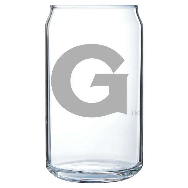 Georgetown University Polar Camel 16 oz. Can Glass