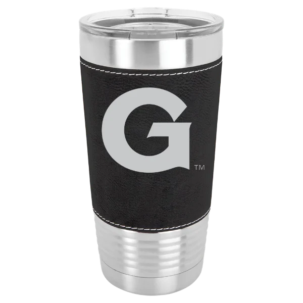 Georgetown University Polar Camel 20 oz. Leatherette Grip Tumbler with Standard Lid