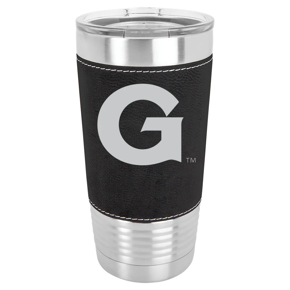 Georgetown University Polar Camel 20 oz. Leatherette Grip Tumbler with Standard Lid