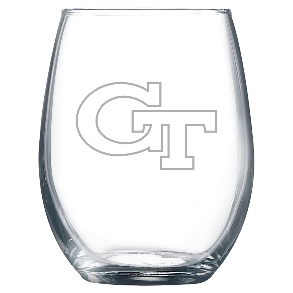 Georgia Institute of Technology Polar Camel 9 oz. Stemless Wine Glass
