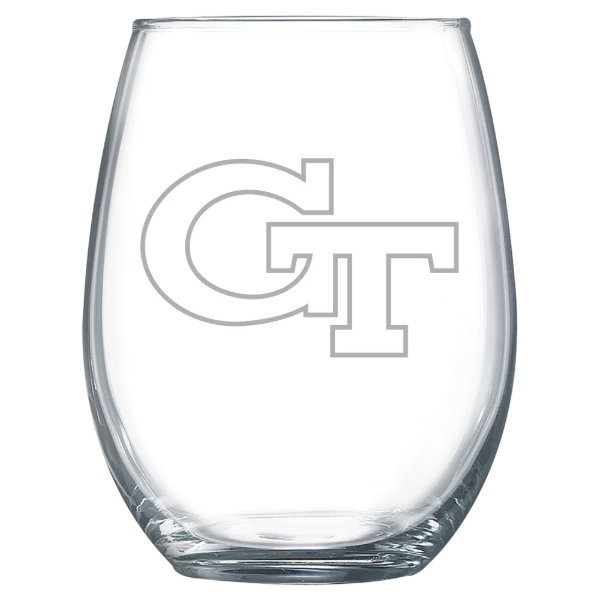 Georgia Institute of Technology Polar Camel 15 oz. Stemless Wine Glass