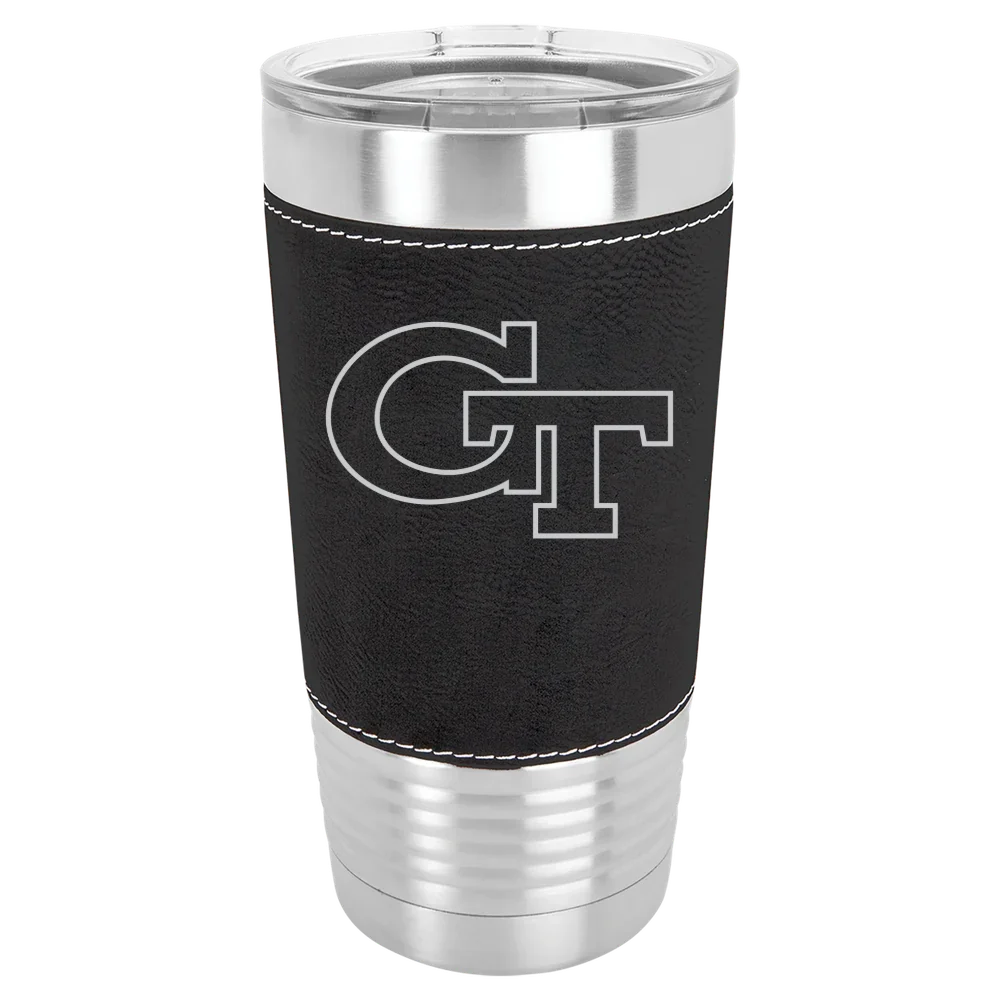 Georgia Institute of Technology Polar Camel 20 oz. Leatherette Grip Tumbler with Standard Lid