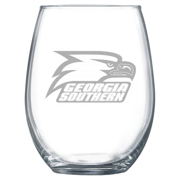Georgia Southern University Polar Camel 15 oz. Stemless Wine Glass