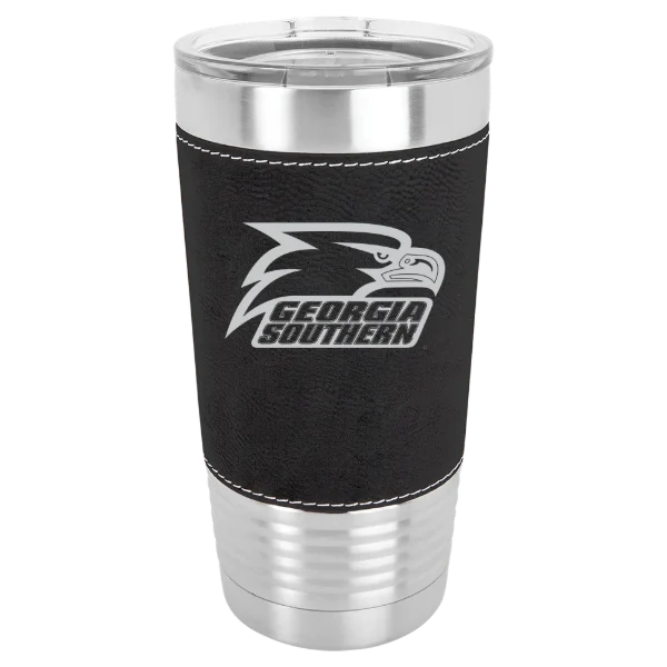Georgia Southern University Polar Camel 20 oz. Leatherette Grip Tumbler with Standard Lid