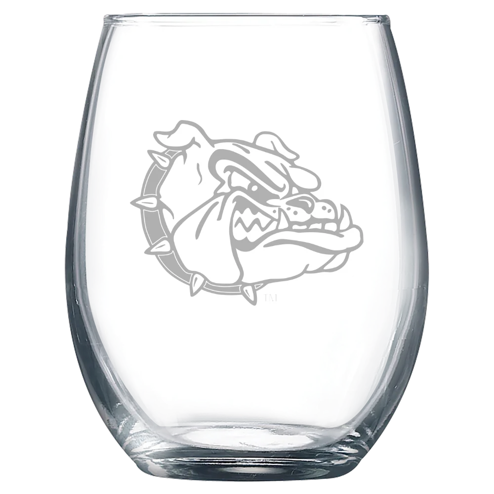 Gonzaga University Polar Camel 9 oz. Stemless Wine Glass