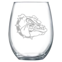 Gonzaga University Polar Camel 15 oz. Stemless Wine Glass