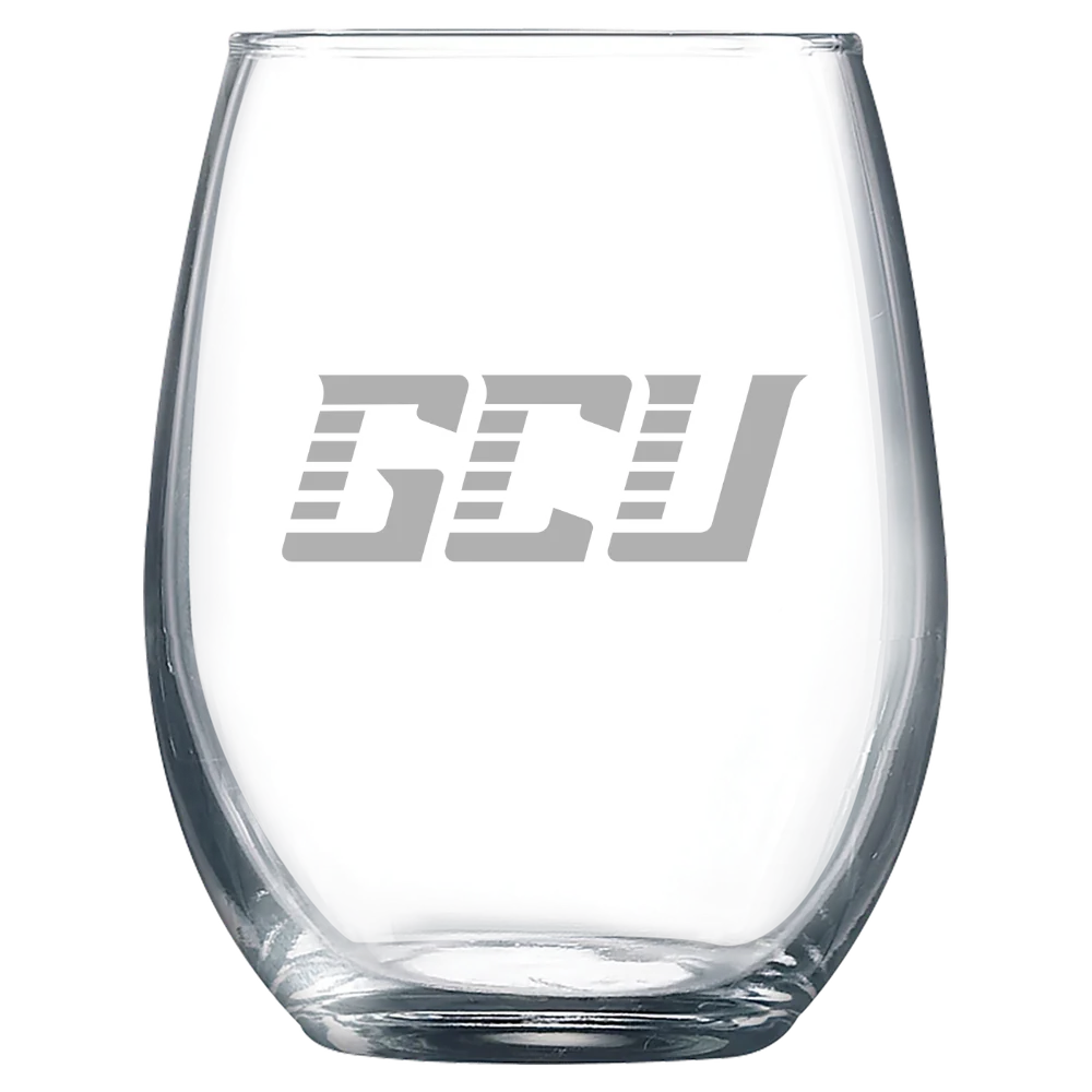 Grand Canyon University Polar Camel 9 oz. Stemless Wine Glass