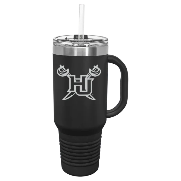 Hampton University Polar Camel 40 oz. Travel Mug with Snap Lid & Straw