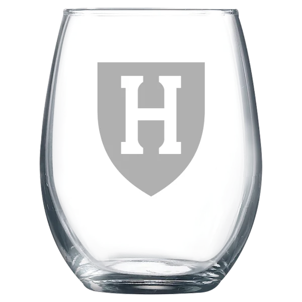 Harvard University Polar Camel 9 oz. Stemless Wine Glass
