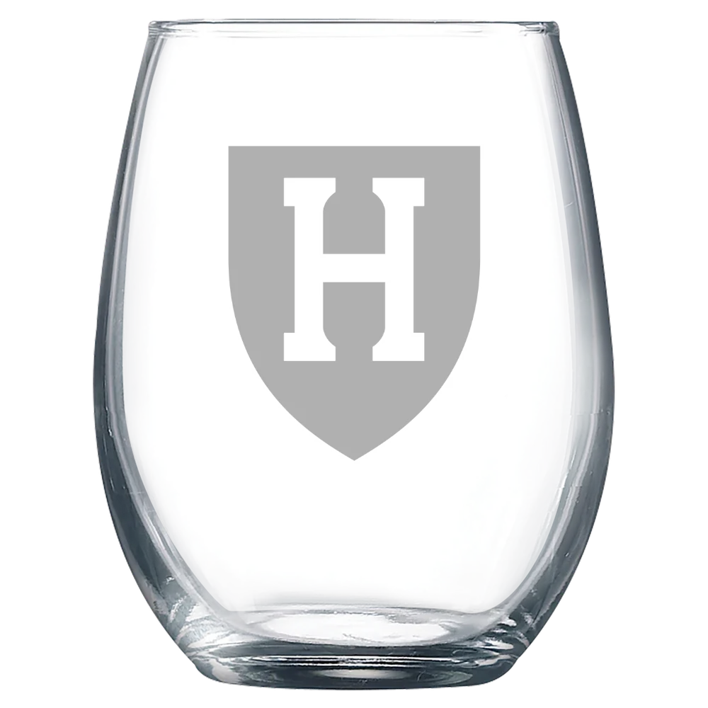 Harvard University Polar Camel 9 oz. Stemless Wine Glass