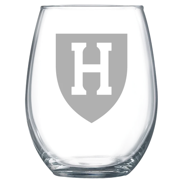 Harvard University Polar Camel 15 oz. Stemless Wine Glass