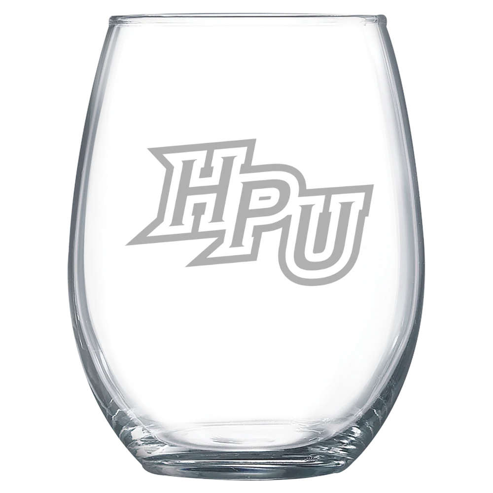 High Point University Polar Camel 15 oz. Stemless Wine Glass