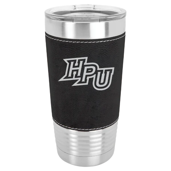 High Point University Polar Camel 20 oz. Leatherette Grip Tumbler with Standard Lid