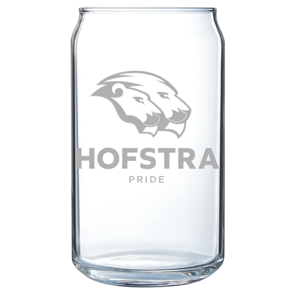 Hofstra University Polar Camel 16 oz. Can Glass