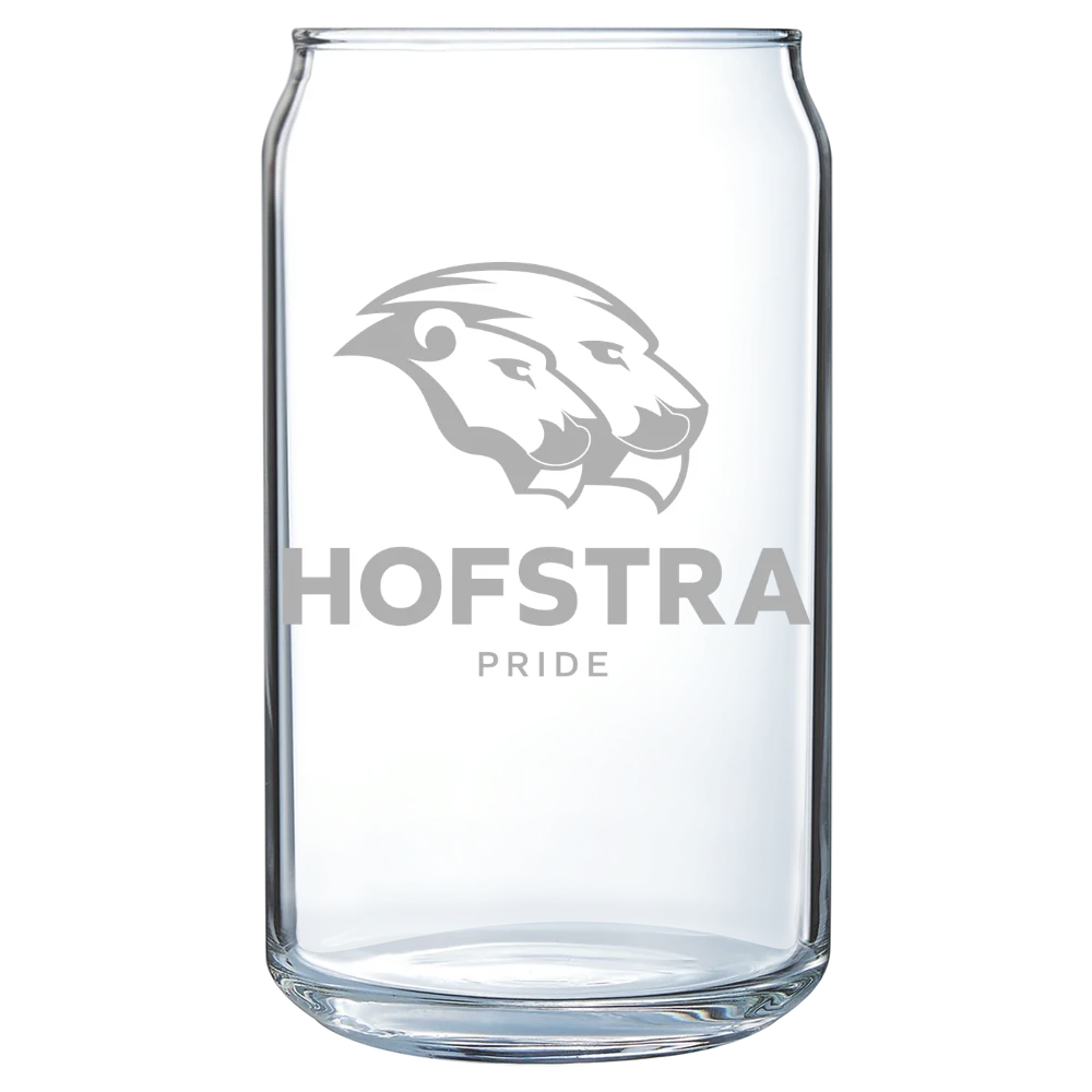Hofstra University Polar Camel 16 oz. Can Glass