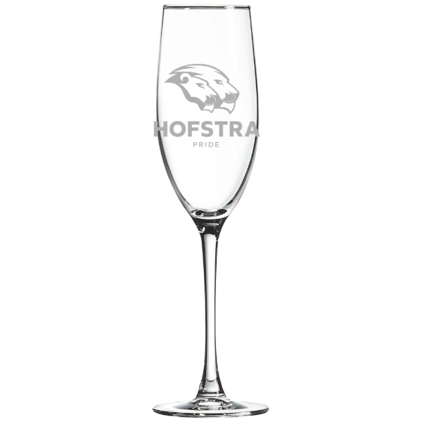 Hofstra University Polar Camel 8 oz. Champagne Flute