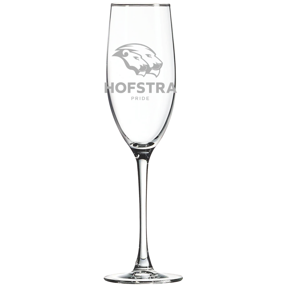 Hofstra University Polar Camel 8 oz. Champagne Flute