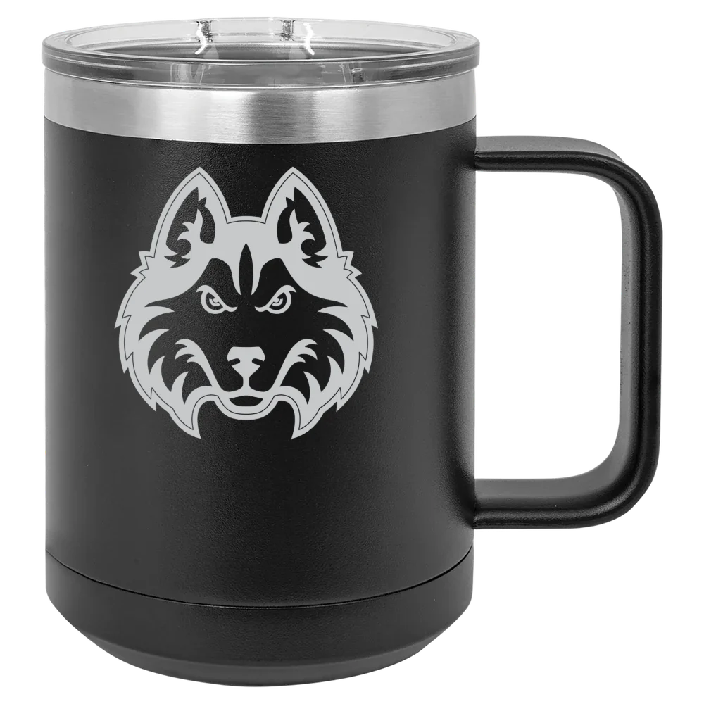 Houston Christian University Polar Camel 15 oz. Mug with Slider Lid