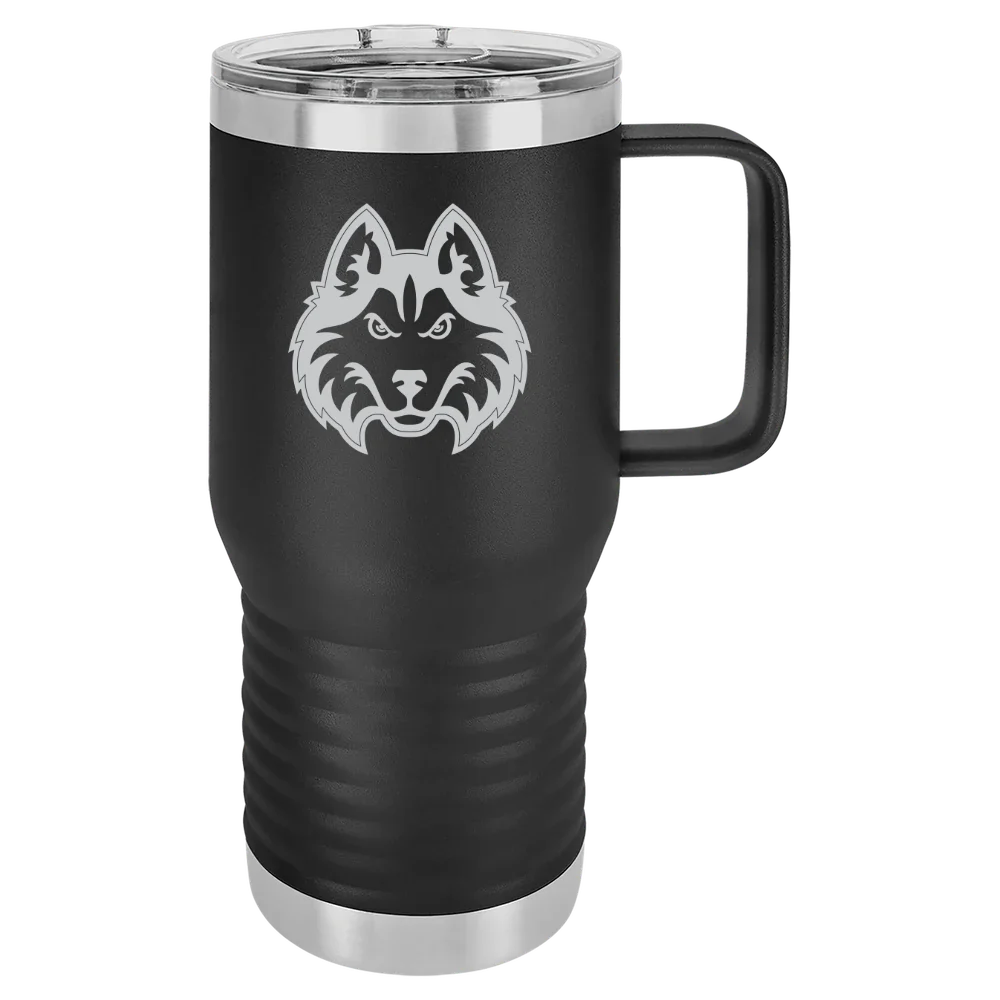 Houston Christian University Polar Camel 20 oz. Travel Mug with Slider Lid