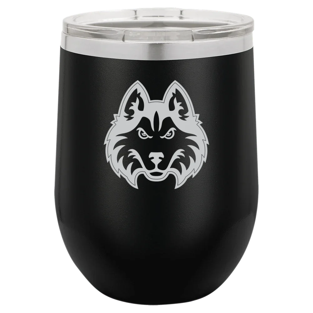 Houston Christian University Polar Camel 12 oz. Stemless Wine Tumbler