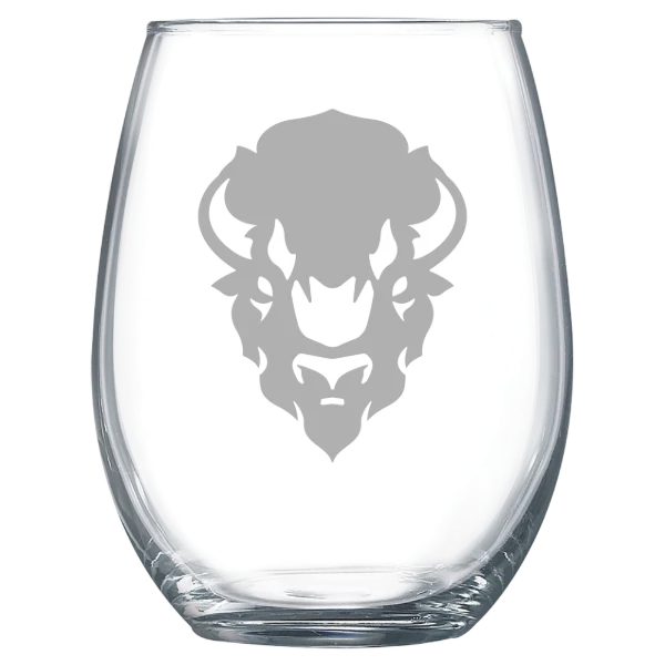 Howard University Polar Camel 15 oz. Stemless Wine Glass
