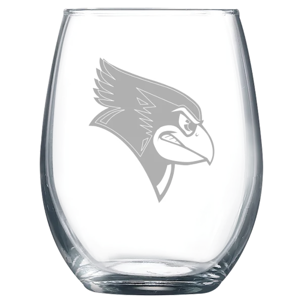 Illinois State University Polar Camel 9 oz. Stemless Wine Glass