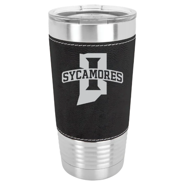 Indiana State University Polar Camel 20 oz. Leatherette Grip Tumbler with Standard Lid