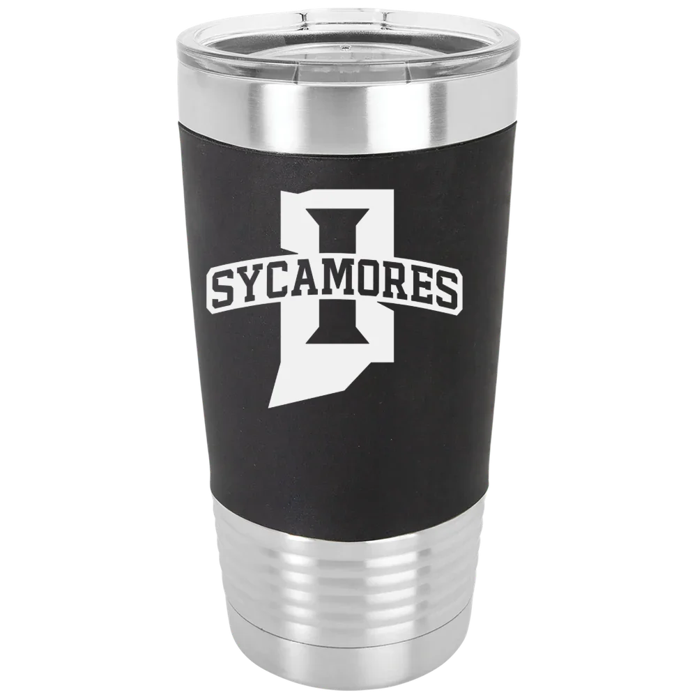 Indiana State University Polar Camel 20 oz. Silicone Grip Tumbler with Standard Lid