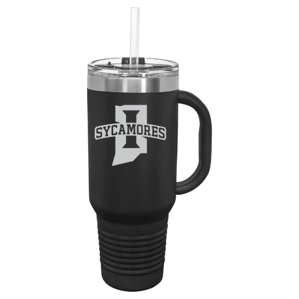 Indiana State University Polar Camel 40 oz. Travel Mug with Snap Lid & Straw