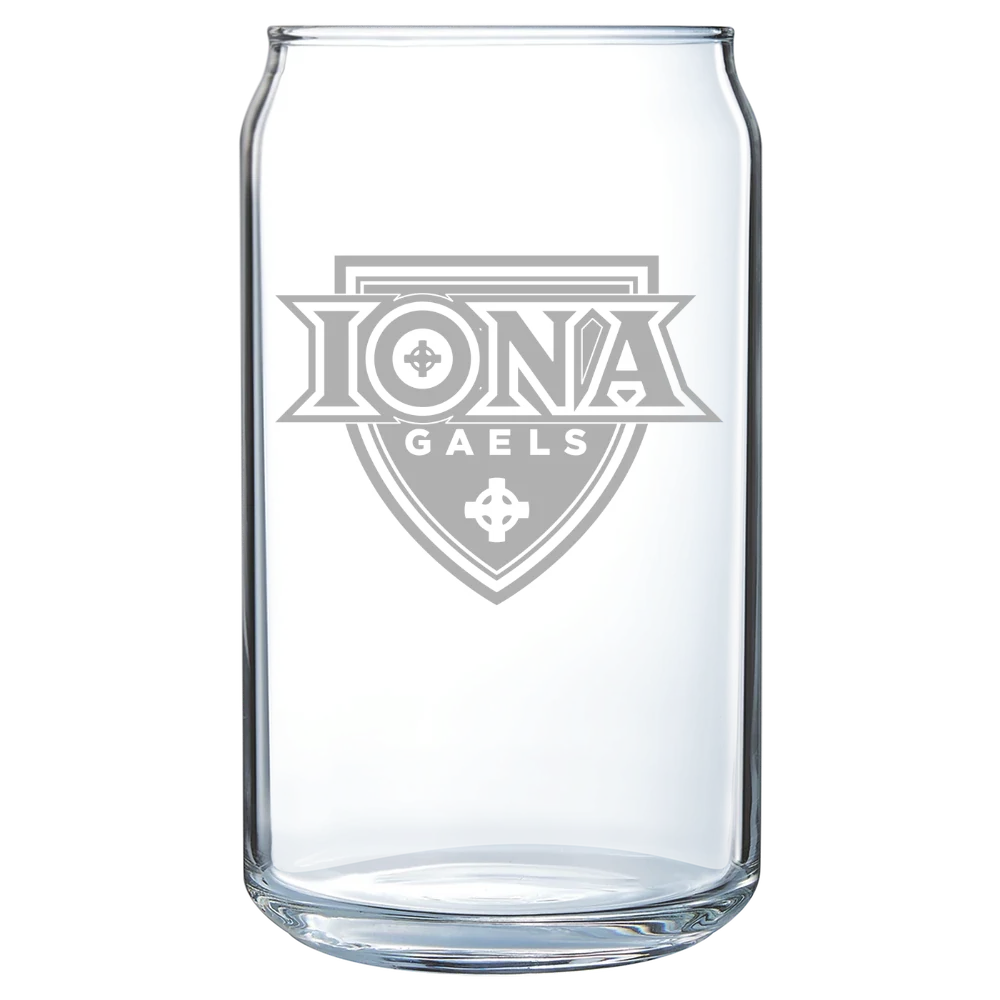 Iona University Polar Camel 16 oz. Can Glass
