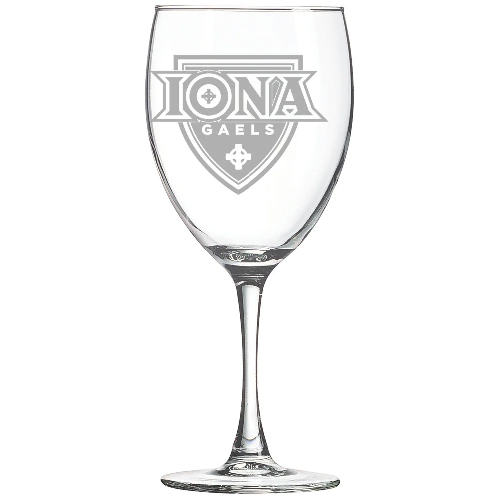 Iona University Polar Camel 10 1/2 oz. Wine Glass